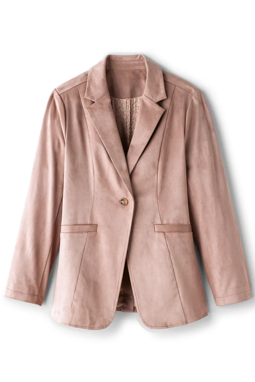 Outlet Breck Faux Suede Blazer Toppers | Jackets & Coats