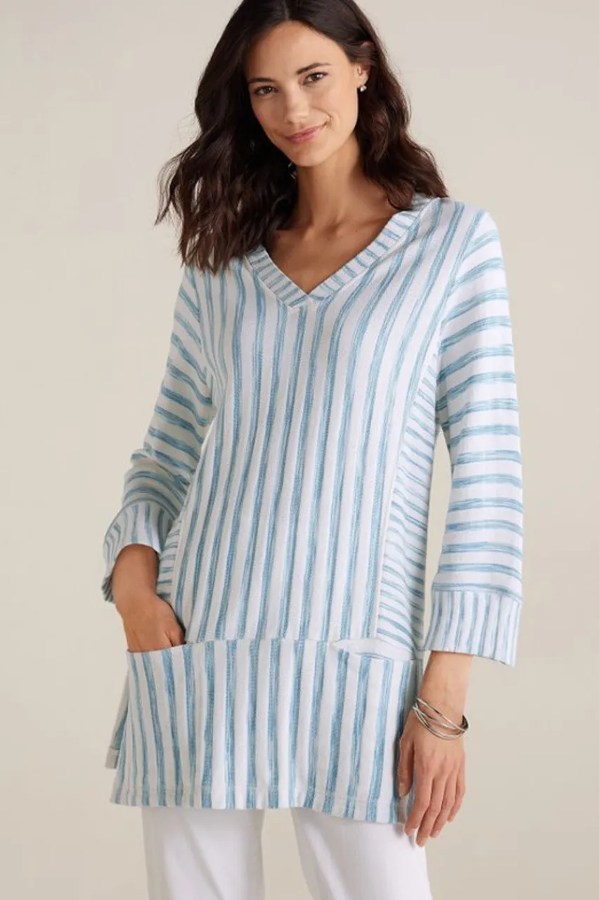 New Briza Stripe Tunic Tops