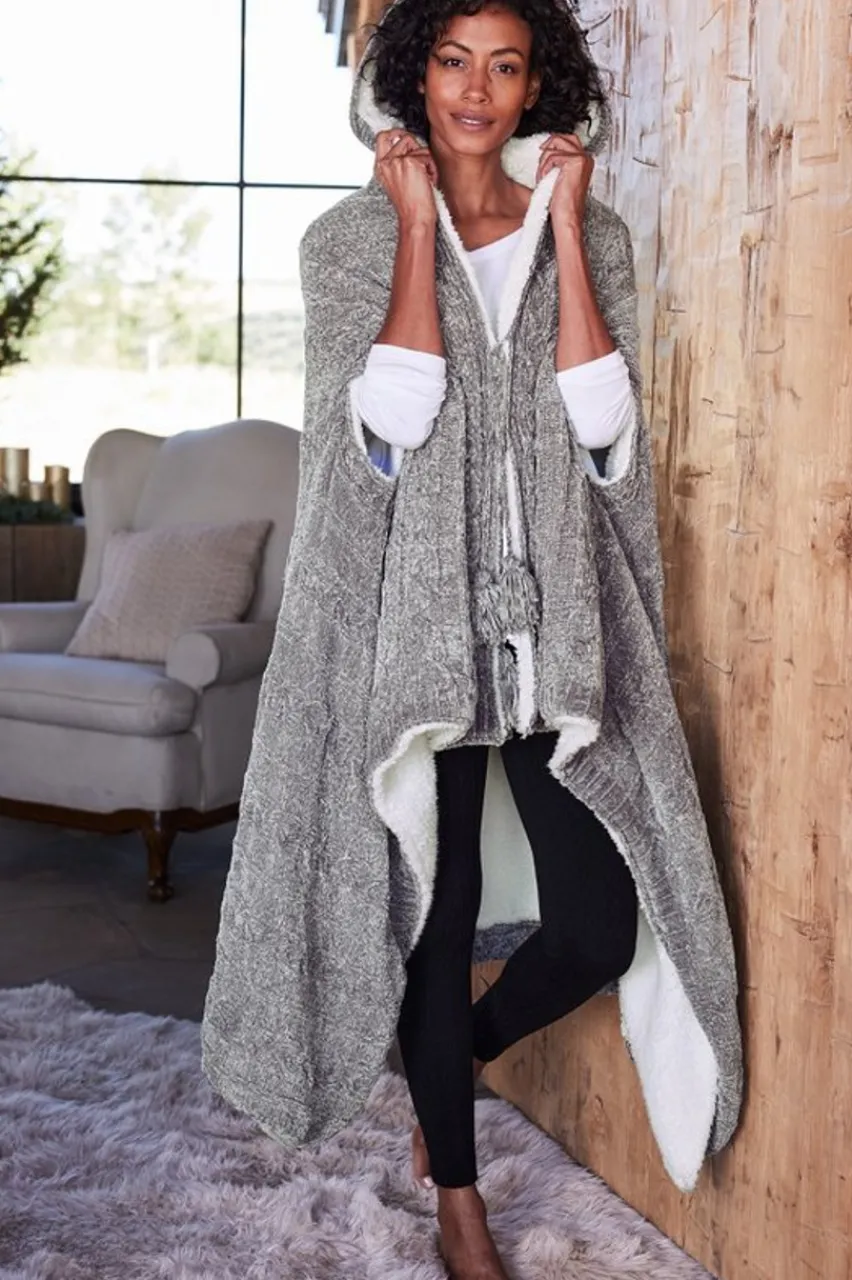 Outlet Chenille Sherpa Wearable Throw Sleepwear & Lounge | Scarves & Wraps