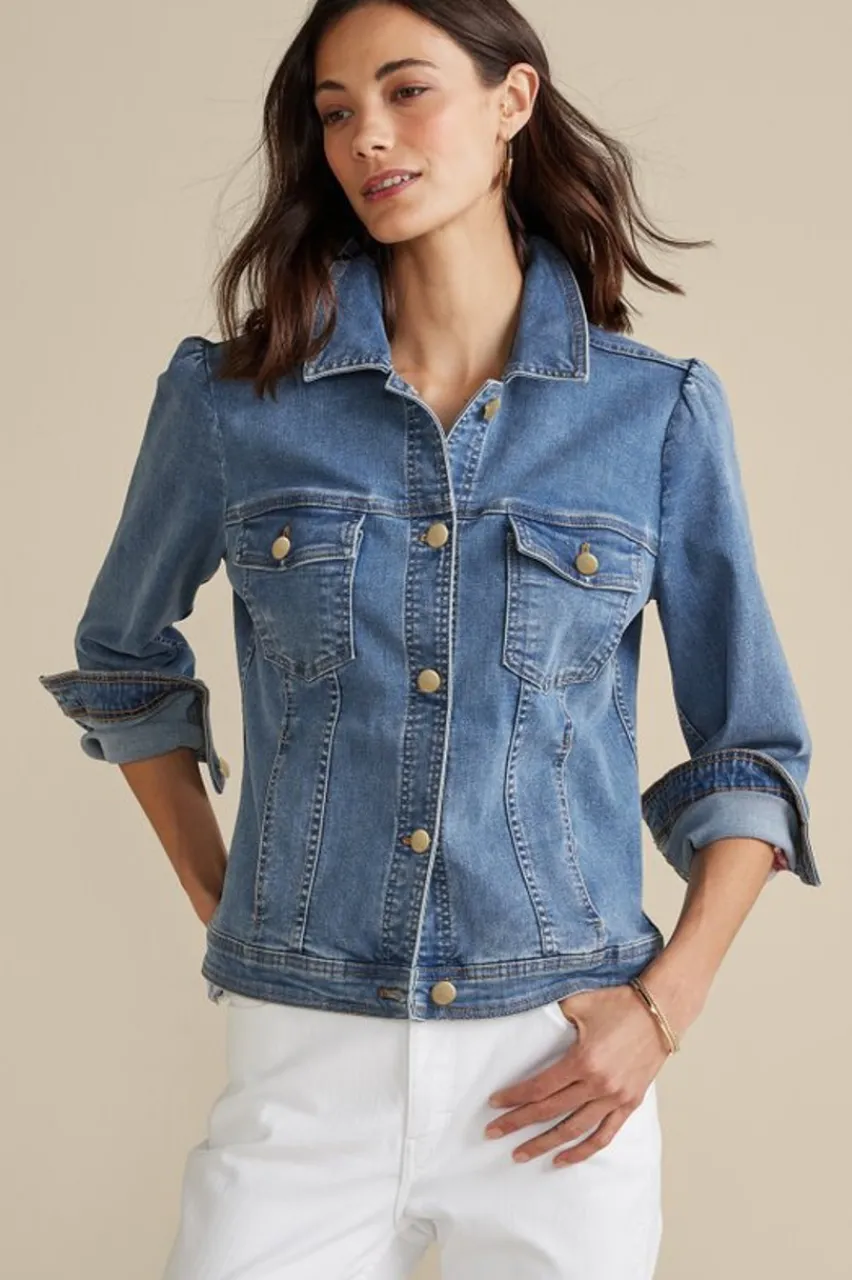 Clearance Diana Shapely Denim Jacket Toppers | Jackets & Coats