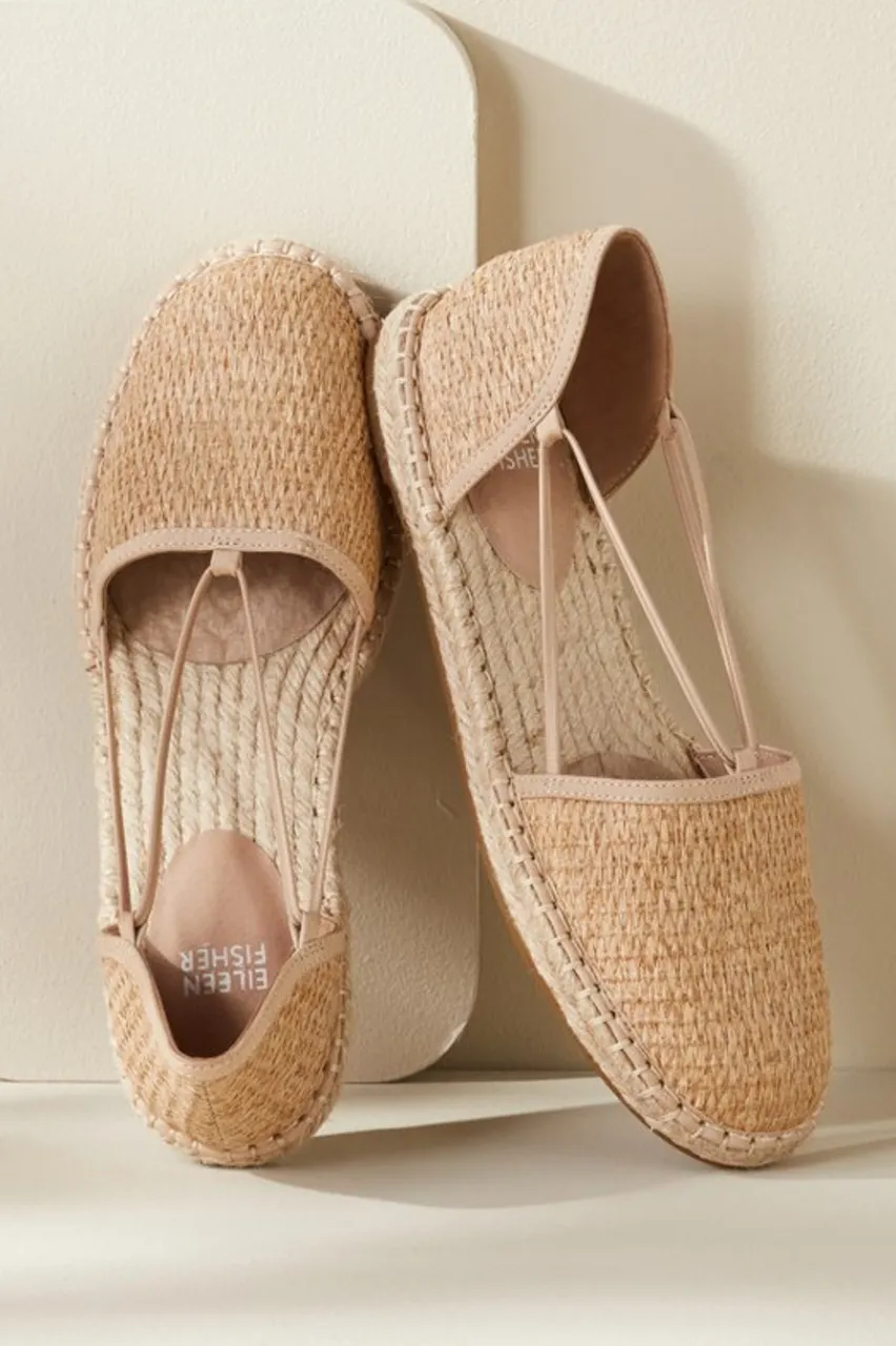 Outlet Eileen Fisher Lee Raffia Stretch Espadrille Shoes