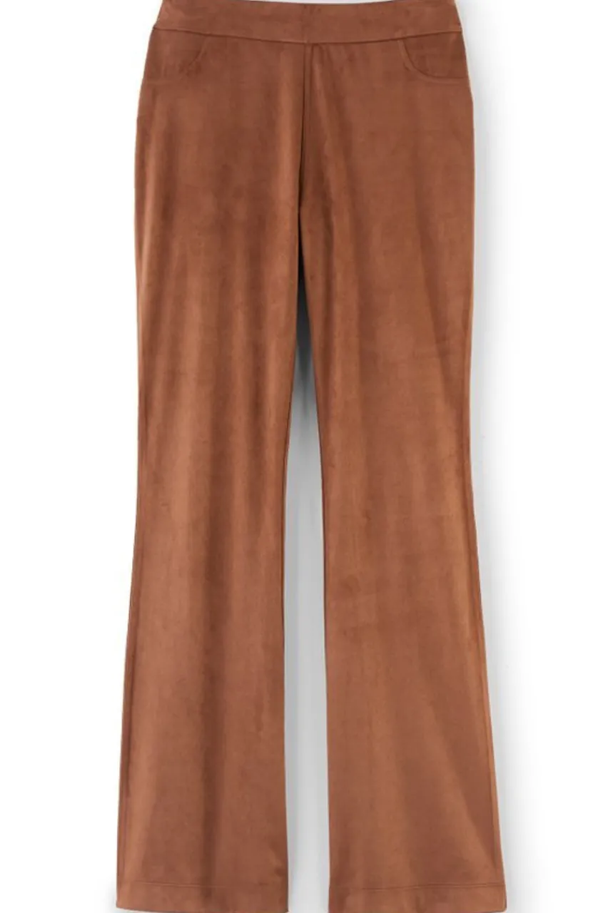 New Faux Suede Bootcut Pants Pants