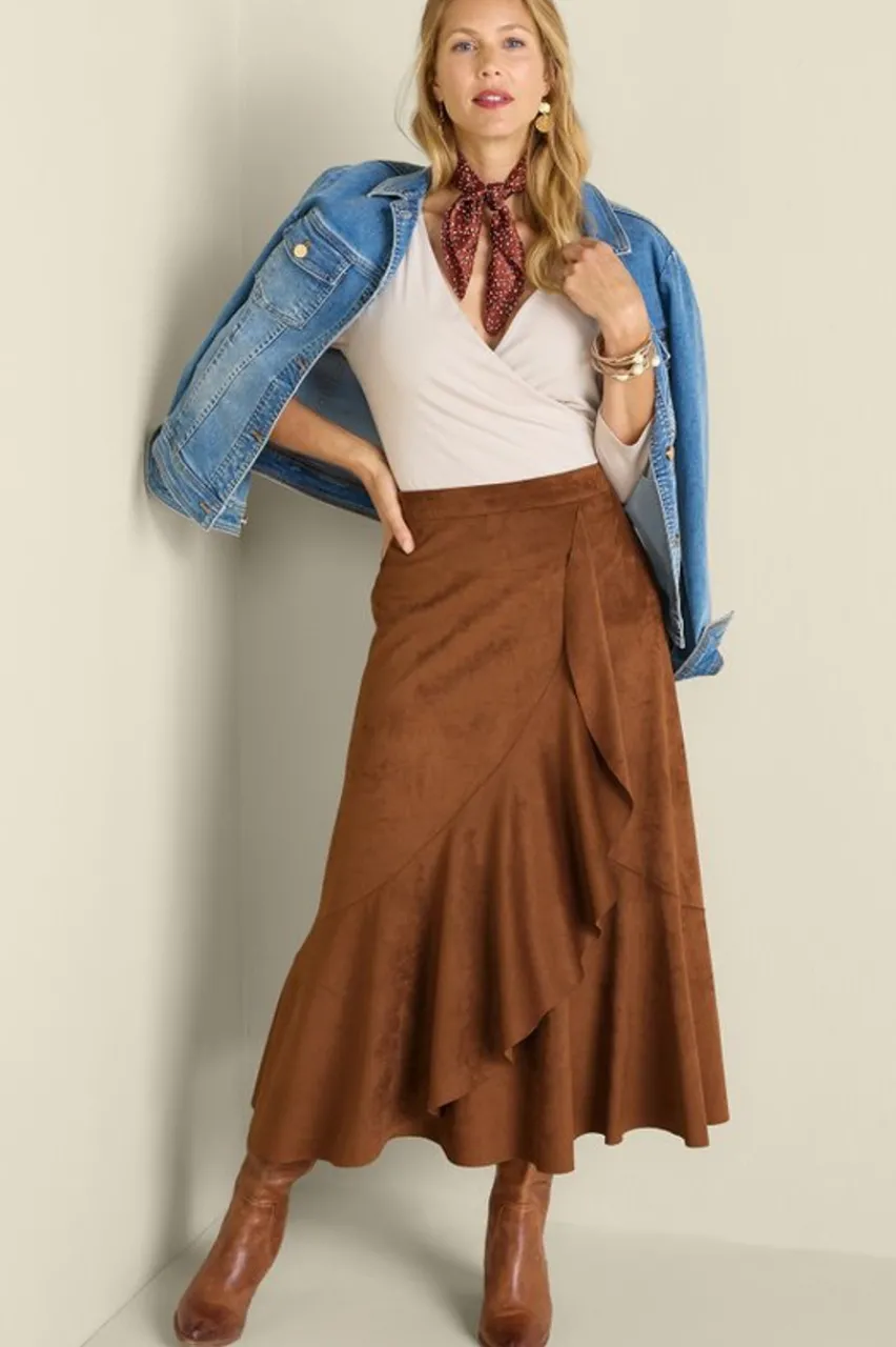 New Faux Suede Skirt Skirts