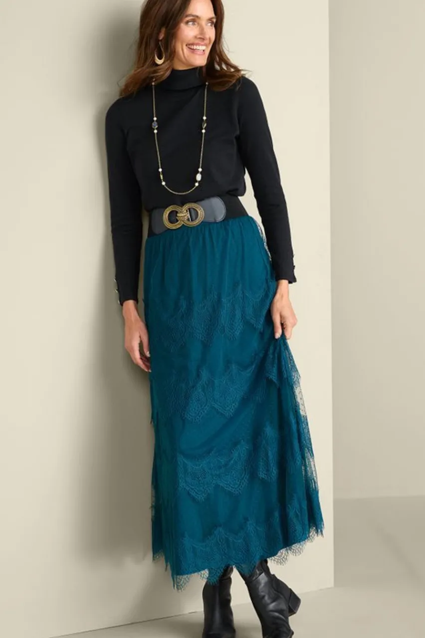 New Frederica Lace Maxi Skirt Skirts