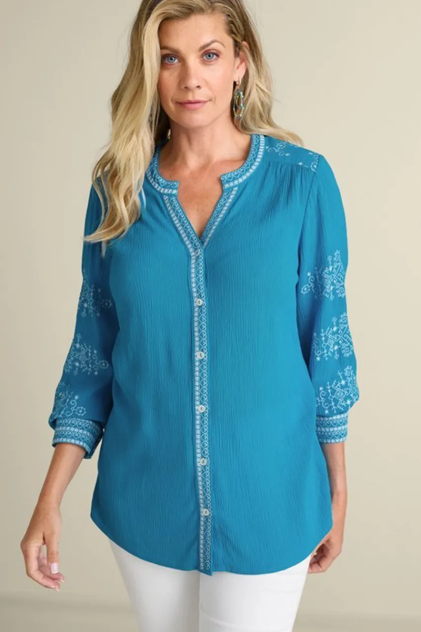 Sale Imane Gauze Tunic Tops | Tunics & Leggings