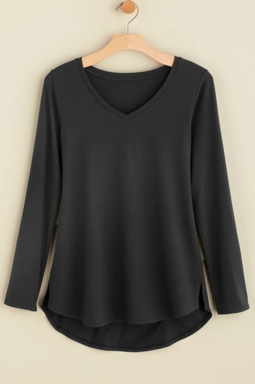 Discount Isabel Pima Long Sleeve Tee Tops