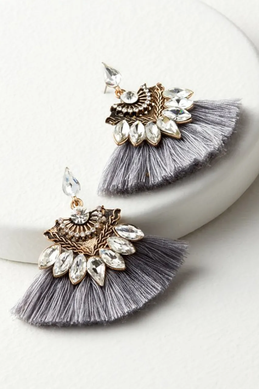 Outlet Joy Sparkle & Fringe Earrings Jewelry | Earrings