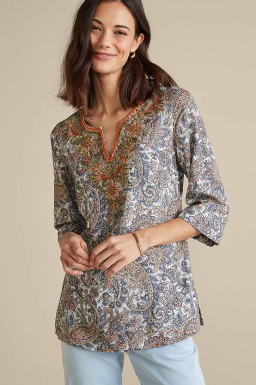 Discount Kaimana Embellished Tunic Tops | Tunics & Leggings