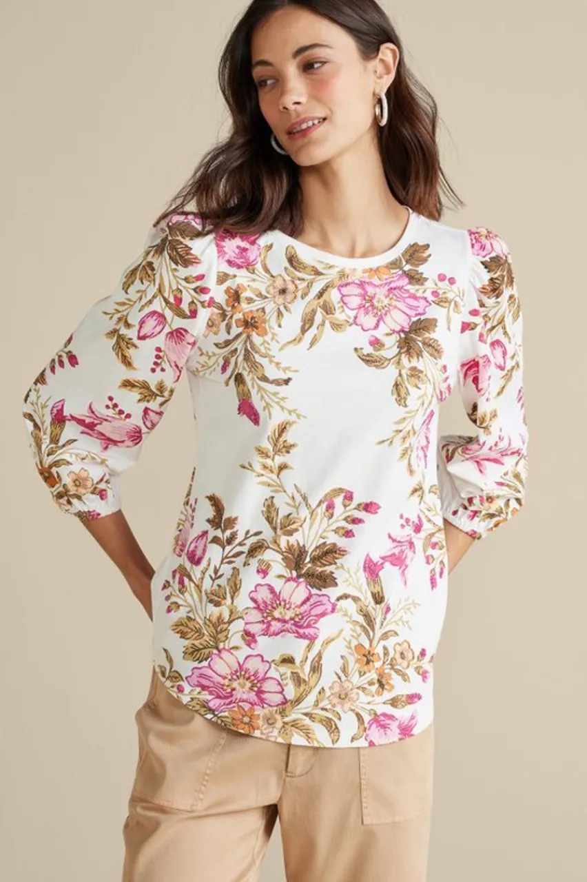 Best Sale Lesley Printed Top Tops