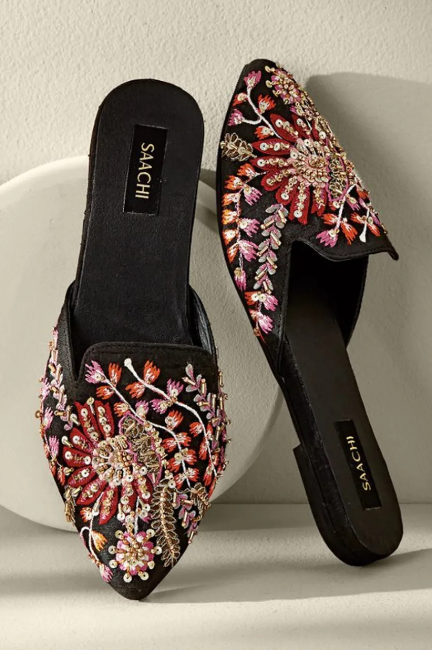 New Lola Embellished Slides Shoes