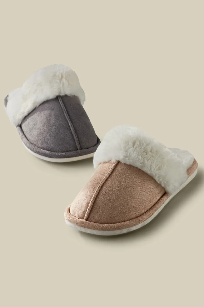 Shop Lora Cuffed Slippers Shoes