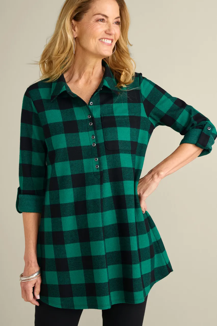 Discount Mad About Plaid Tunic Tops | Tunics & Leggings