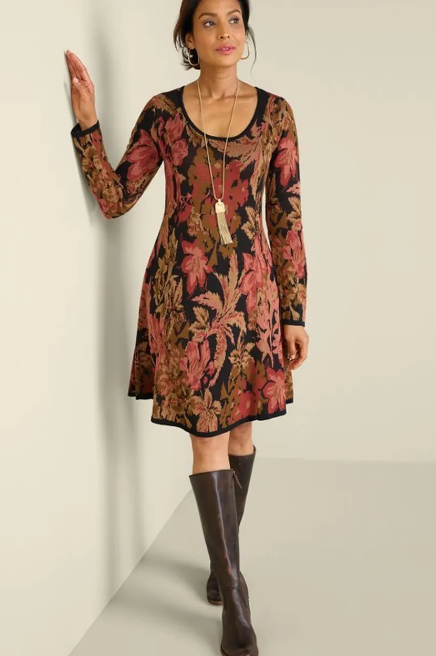 Shop Nelia Jacquard Sweater Dress Dresses