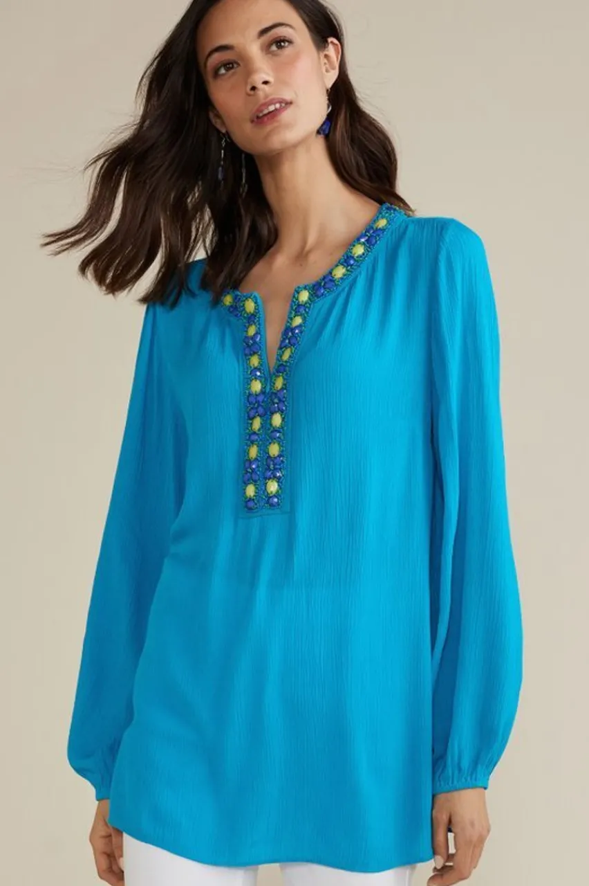 Best Sale Nellie Gauze Tunic Tops