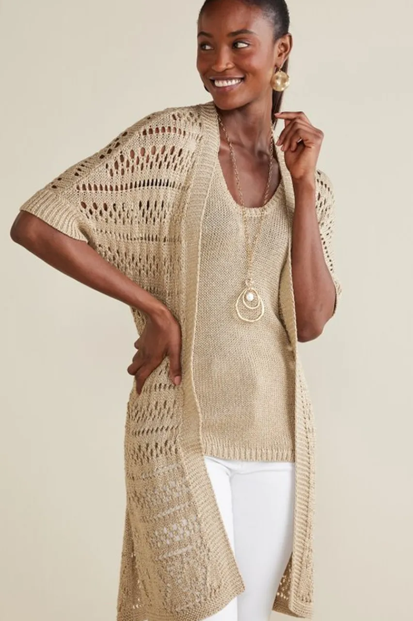 Online Opaline Shimmer Cardigan Tops | Sweaters & Cardigans