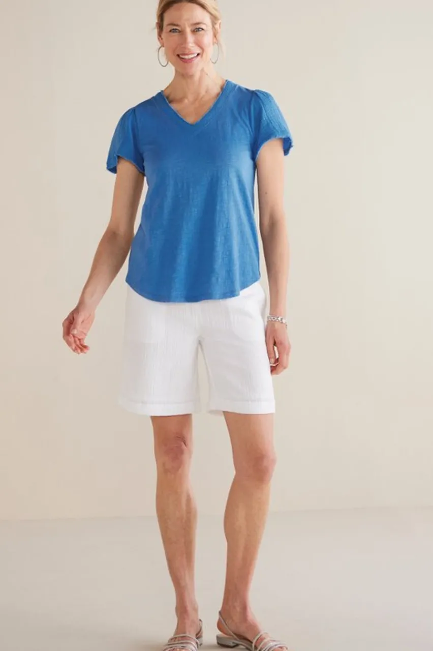 Store Philippa Gauze Sleeve Tee Tops