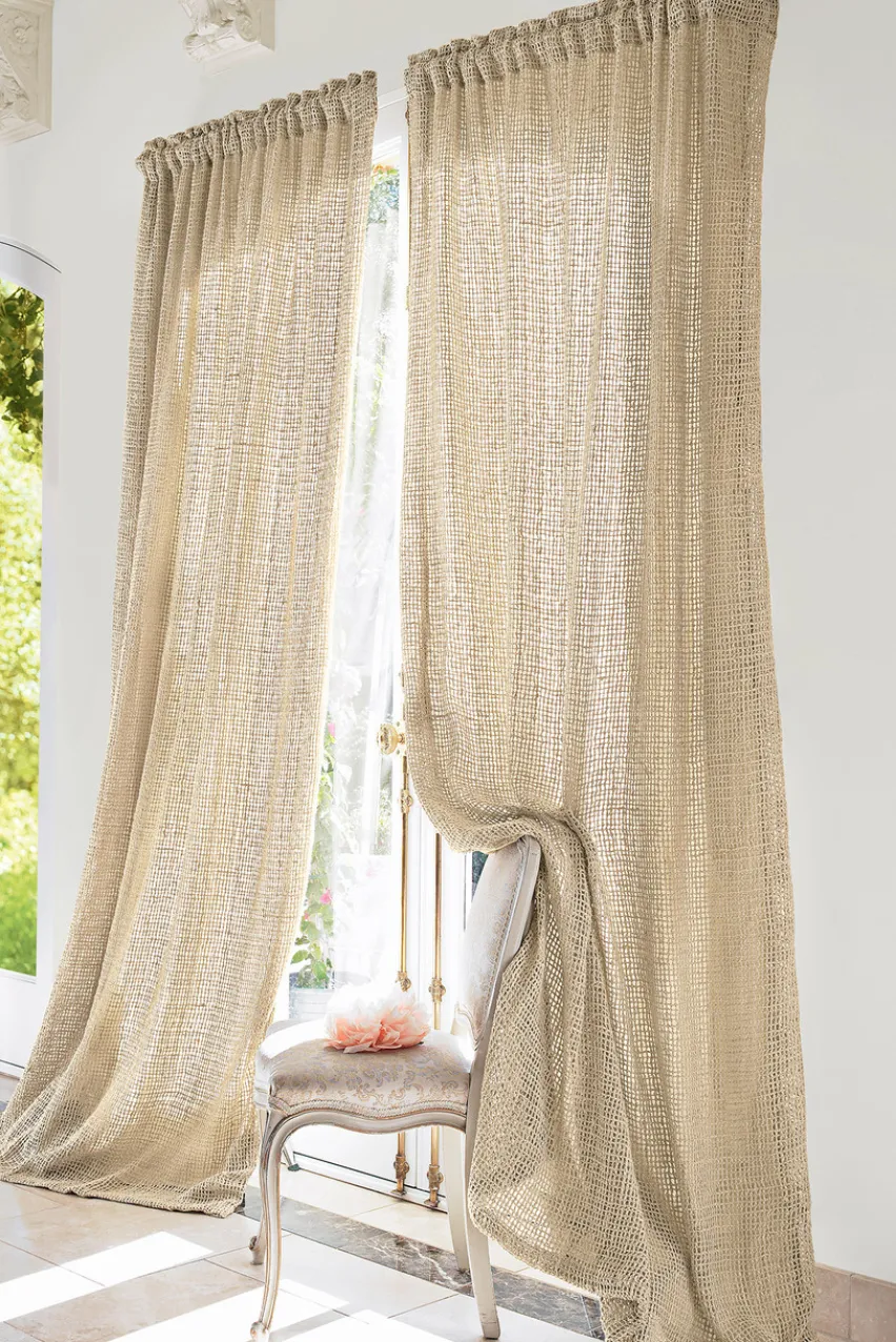 New Raw Silk Woven Drapery Panel Bedding Collections | Window Coverings