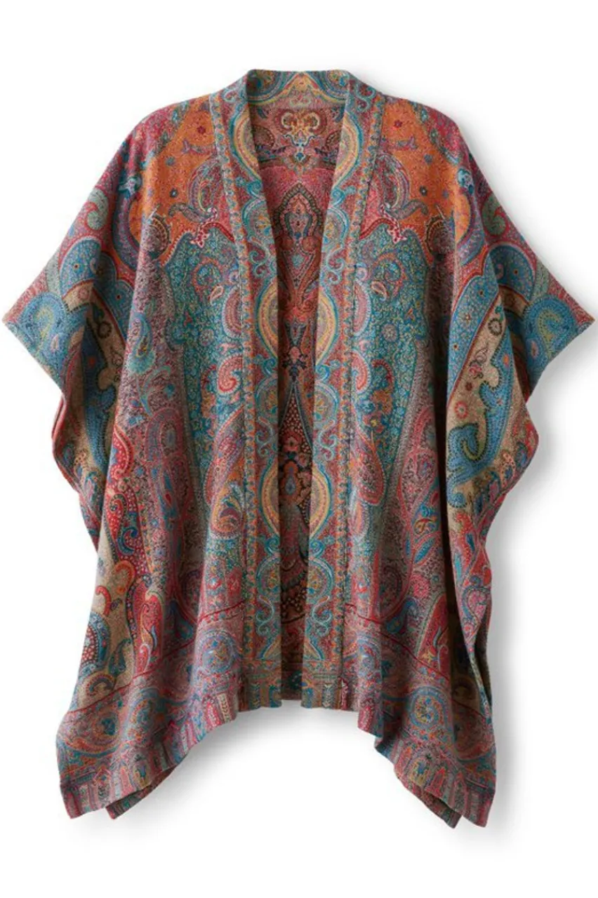 Clearance Rhea Woven Kimono Wrap Scarves & Wraps