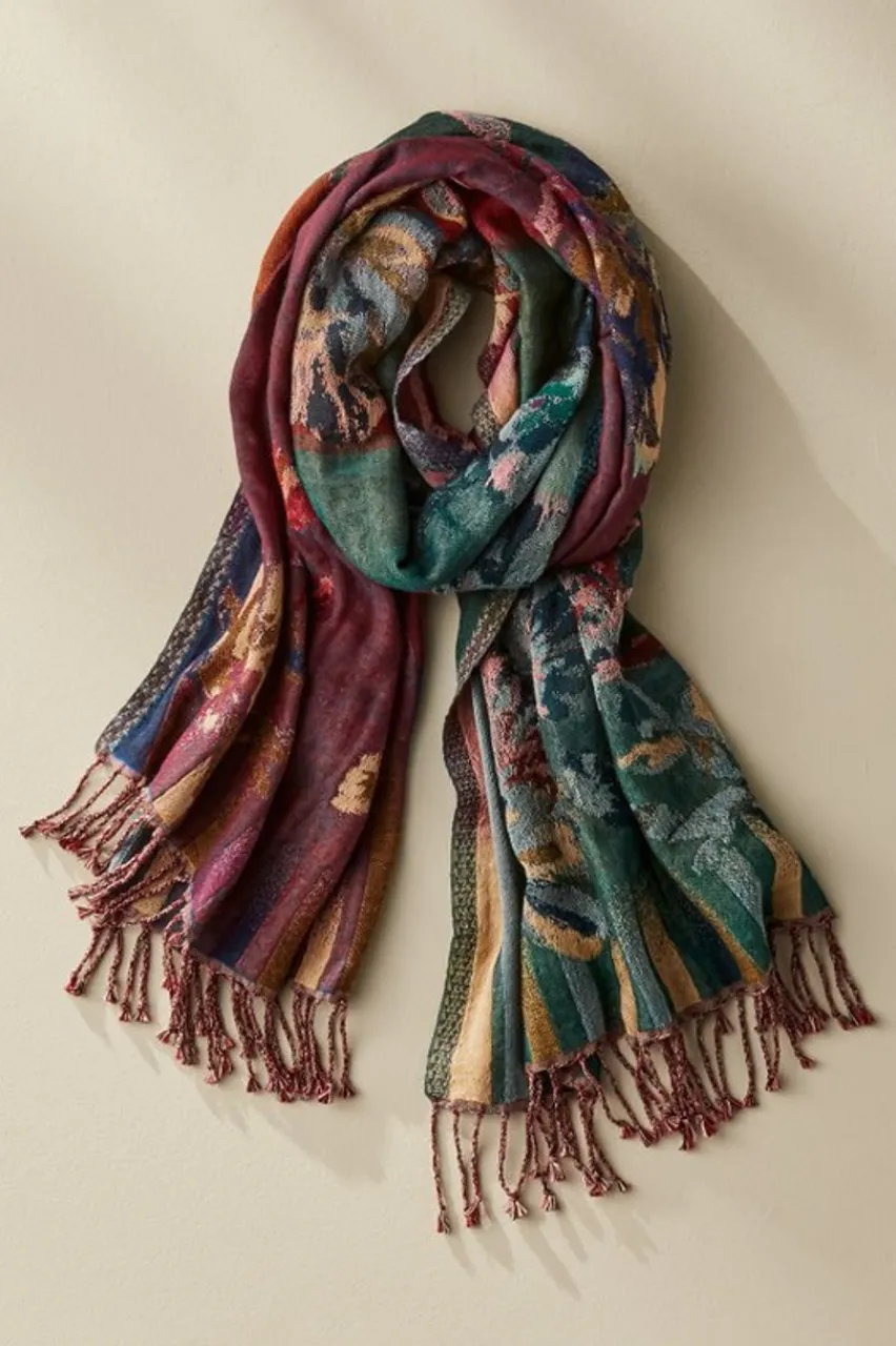 Hot Rosy Reversible Scarf Scarves & Wraps