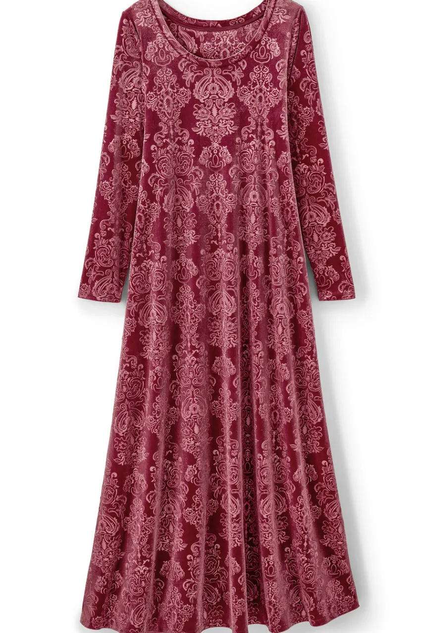 Discount Santiago Embossed Velvet Dress Dresses