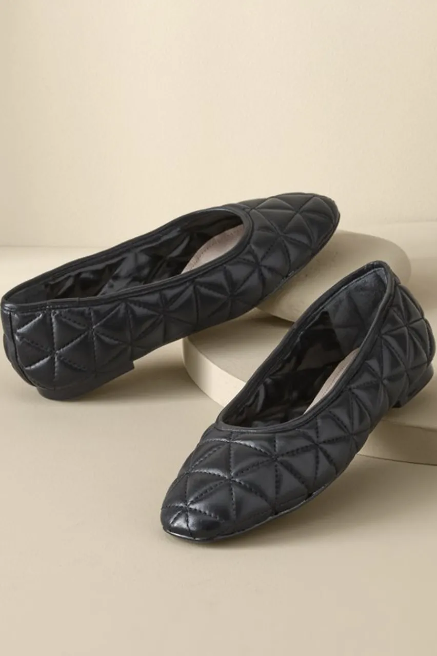 Outlet Schutz Arissa Quilted Ballet Flat Shoes