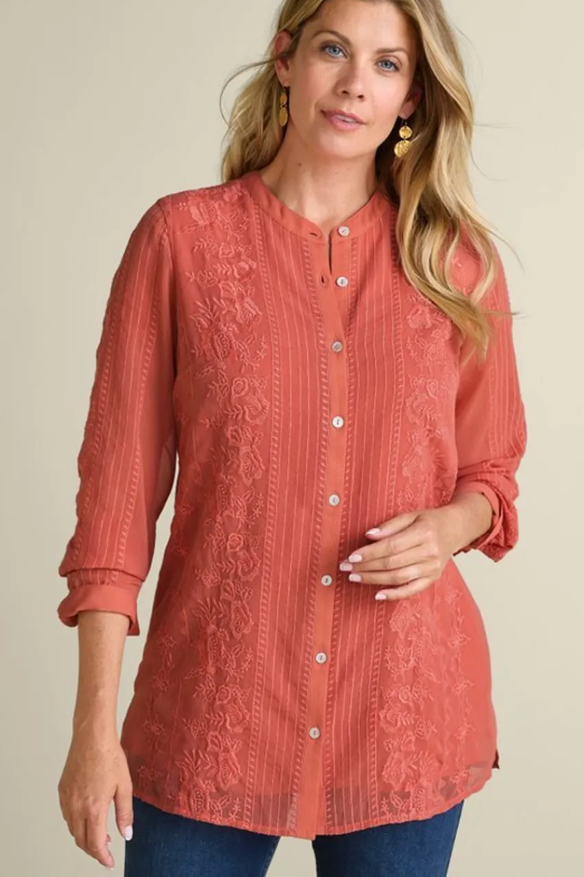 Online Serafine Embroidered Tunic Tops