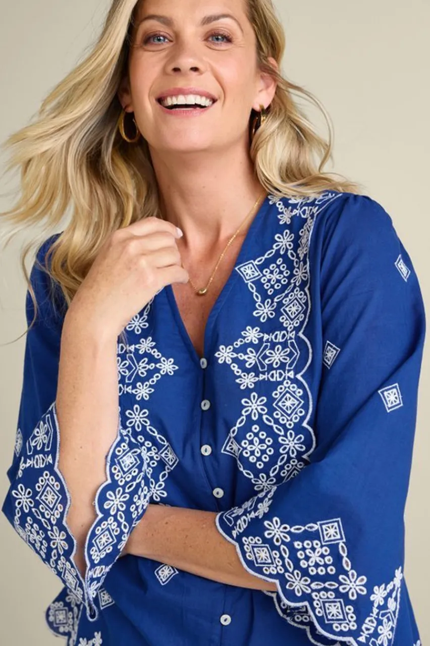 Flash Sale Shona Embroidered Top Tops