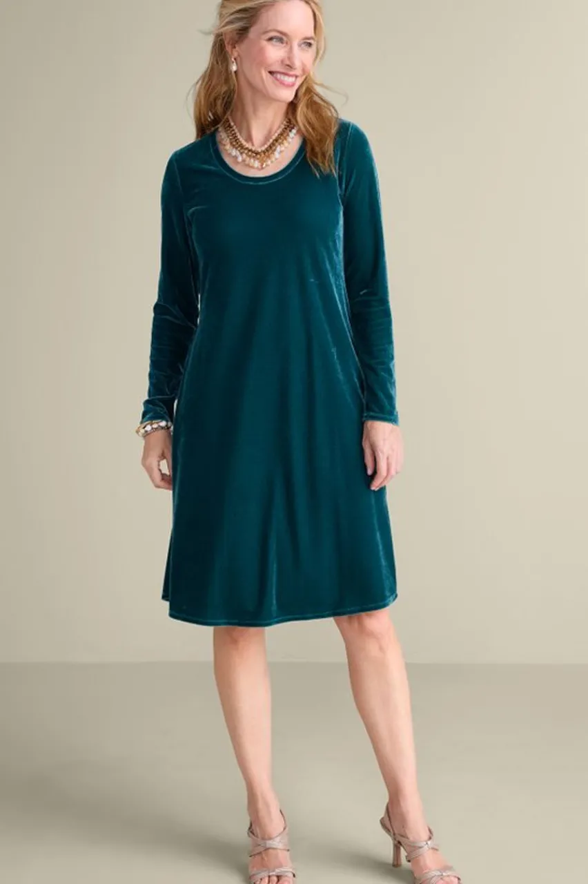 Outlet Short Santiago Velvet Dress Dresses