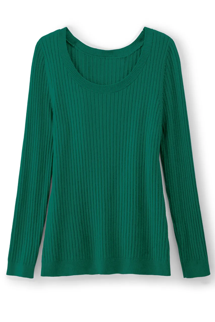 Fashion Soft Essential Ribbed Pullover Sweater Tops | Sweaters & Cardigans