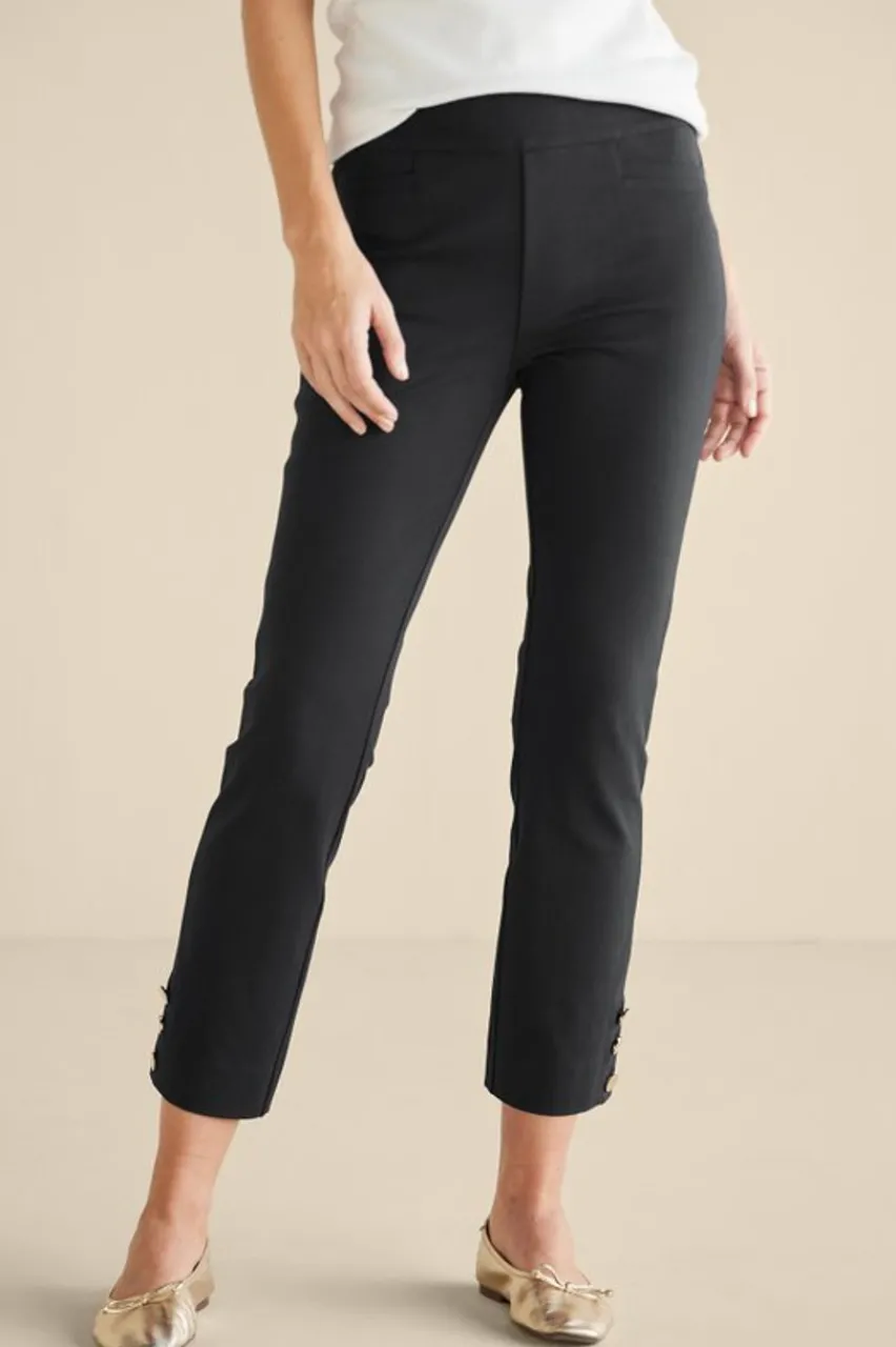 New Soft Essential Superla Slim Leg Crop Pants Pants