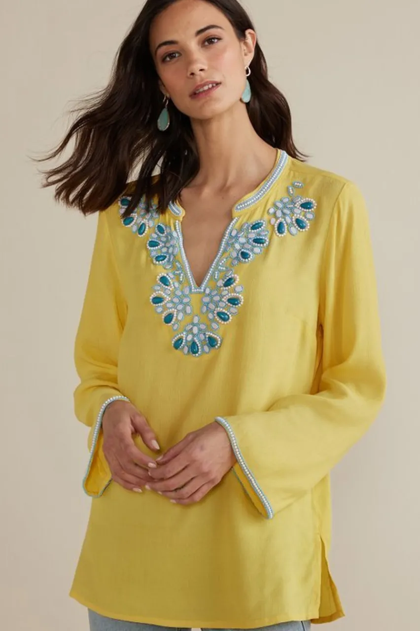 Online Soraya Embellished Tunic Tops