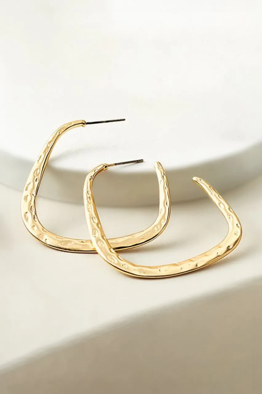 Outlet Soreli Hammered Hoop Earrings Jewelry | Earrings