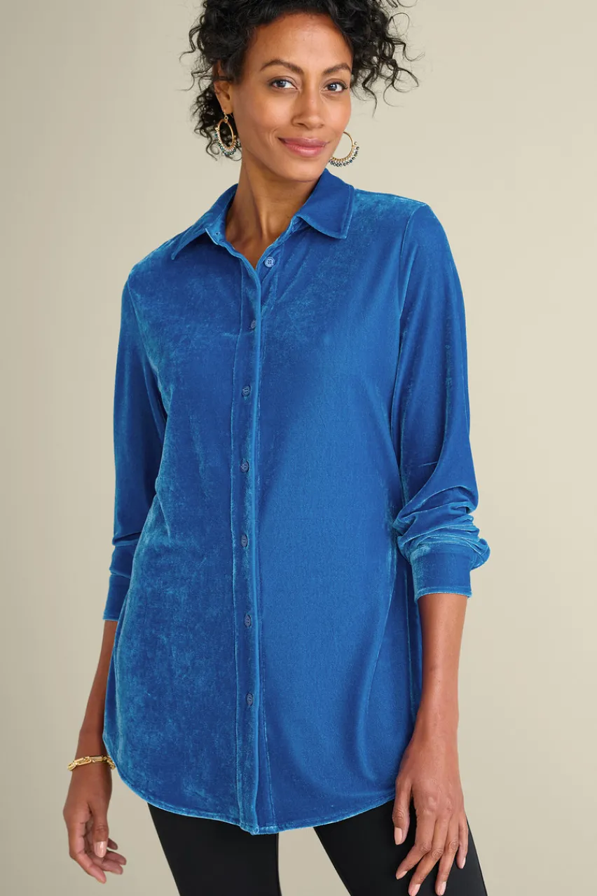 Store Velvet Boyfriend Tunic Shirt Tops | Tunics & Leggings