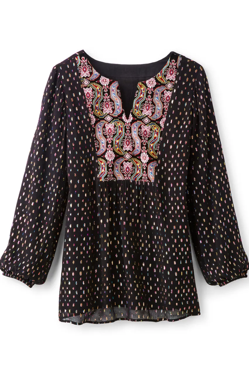 Store Wynn Shimmer Tunic Tops