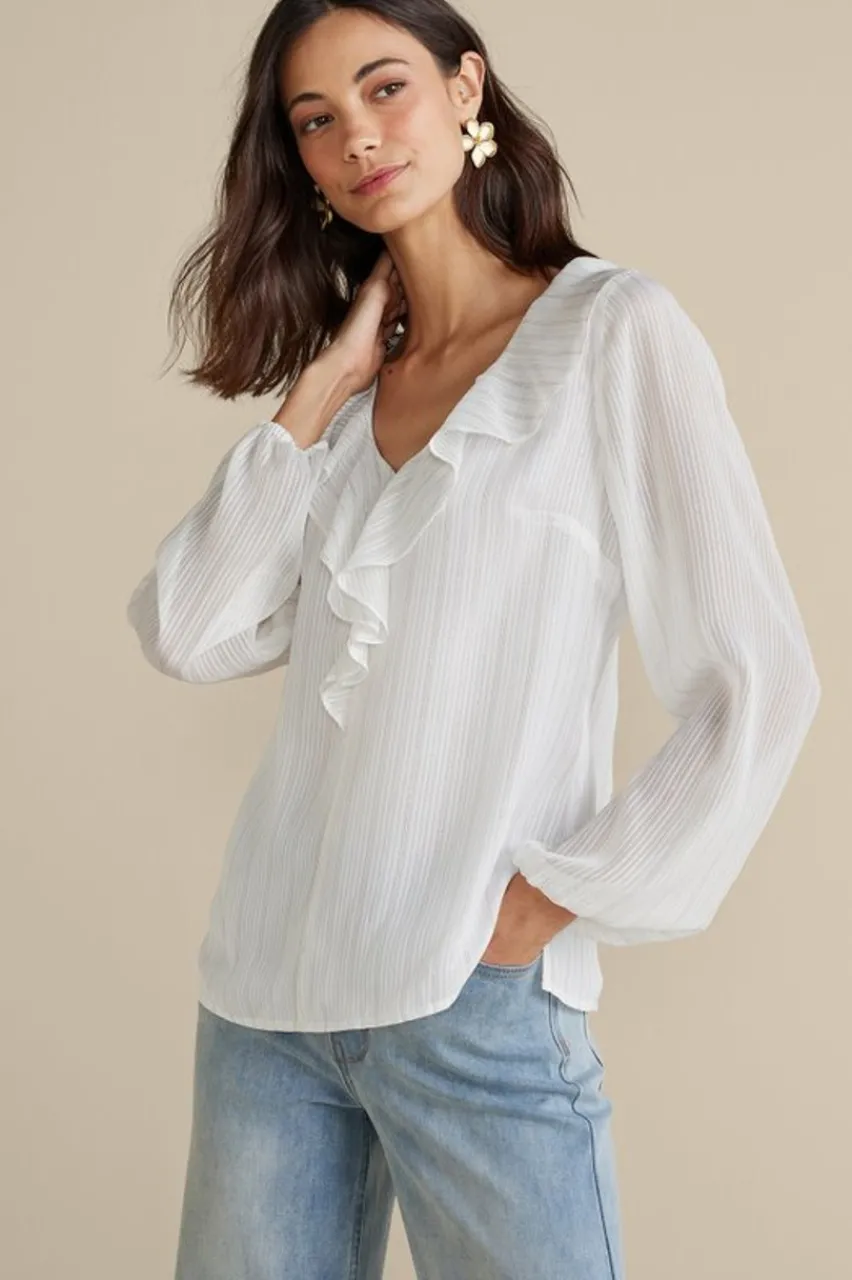 Flash Sale Xenia Ruffle Top Tops