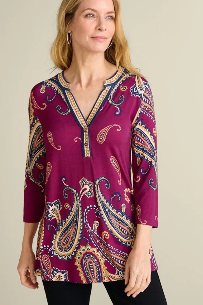 Fashion Zennia Printed Tunic Tops