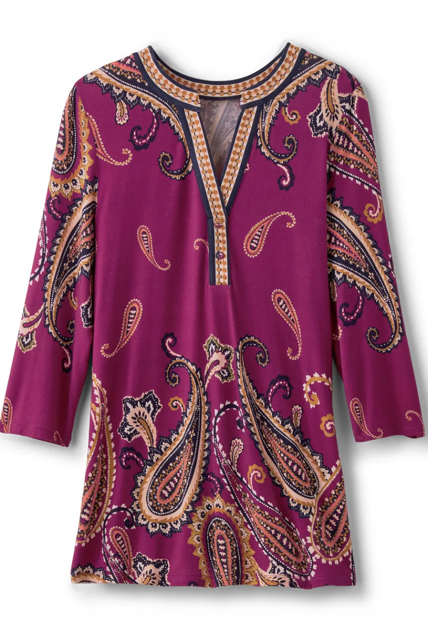 Fashion Zennia Printed Tunic Tops